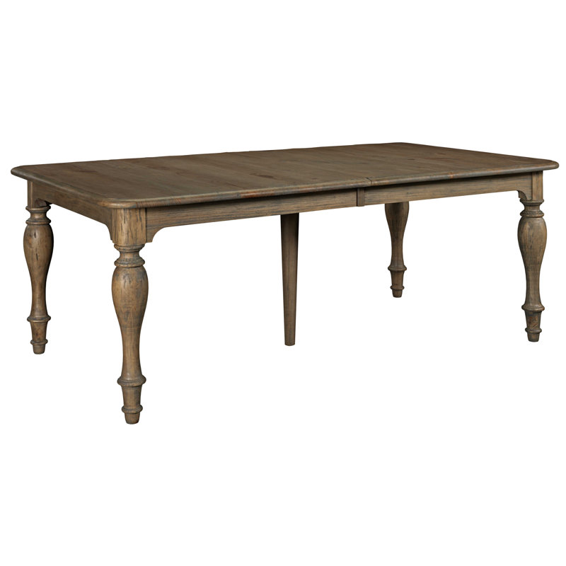 Abentego Extendable Pine Solid Wood Dining Table