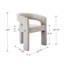 Chaise rembourrée en similicuir avec accoudoirs et dossier plein -1589604103