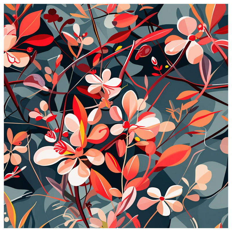 Édredon floral avec literie bohémienne, Grand lit