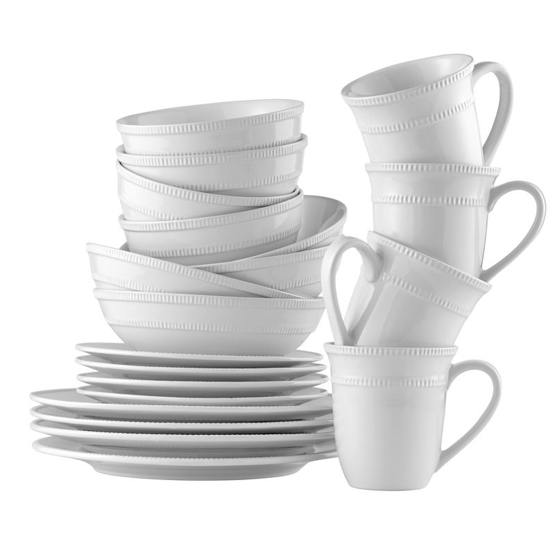 20 Piece Stoneware Dinnerware Set - Service for 4