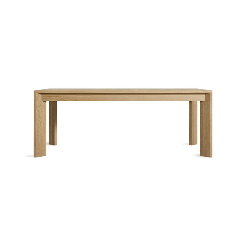 Moreover Solid Wood Dining Table, White Oak, 37" W x 104" L