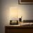 Maxwell 14 in. Mid-Century Modern LED Bedside Table Lamp with Fabric Square Shade