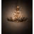 Rustic Lodge 12 - Light Wagon Wheel Chandelier