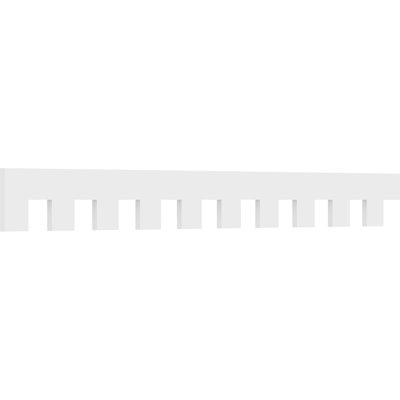 Garniture dentelée en PVC de qualité architecturale H 9 po x P 1 po x L 90 po Matthews