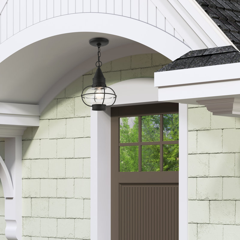 Rodolfo Outdoor Hanging Lantern, Black