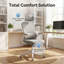 Chaise d'ordinateur ergonomique avec réglage de la hauteur à 3 niveaux | Chaise d'écriture pour étudiant