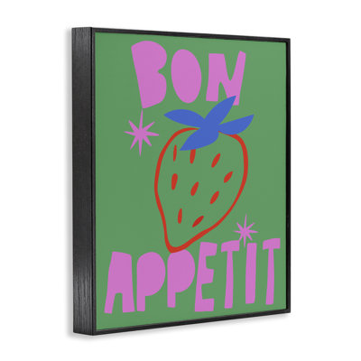Art contemporain, giclée encadrée «Bon Appetit», design par House Of Lulu