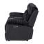 Canapé inclinable deux places Plush 522F79981EFF4A85A37B7BBA6D7F1054 Noir