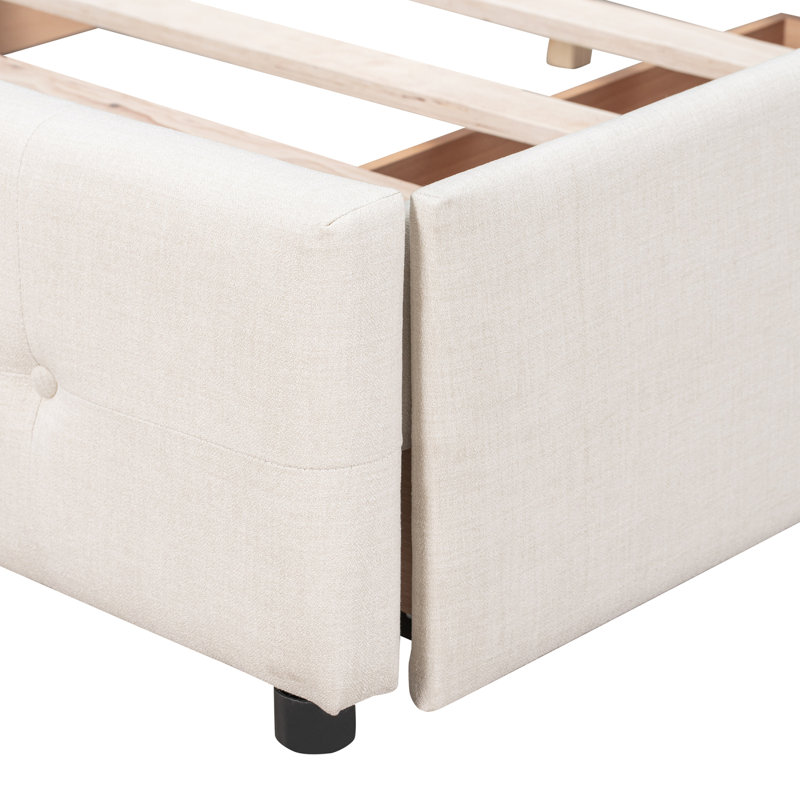 Cadre de lit, Beige