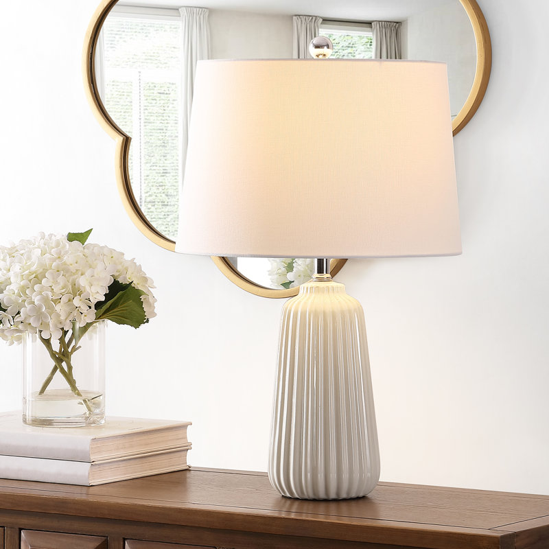 Lampe de table 24 "Adhelin, Ivoire