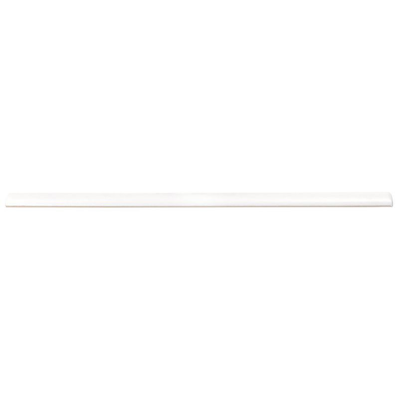 0.6'' L x 12'' W Ceramic Bullnose Tile Trim