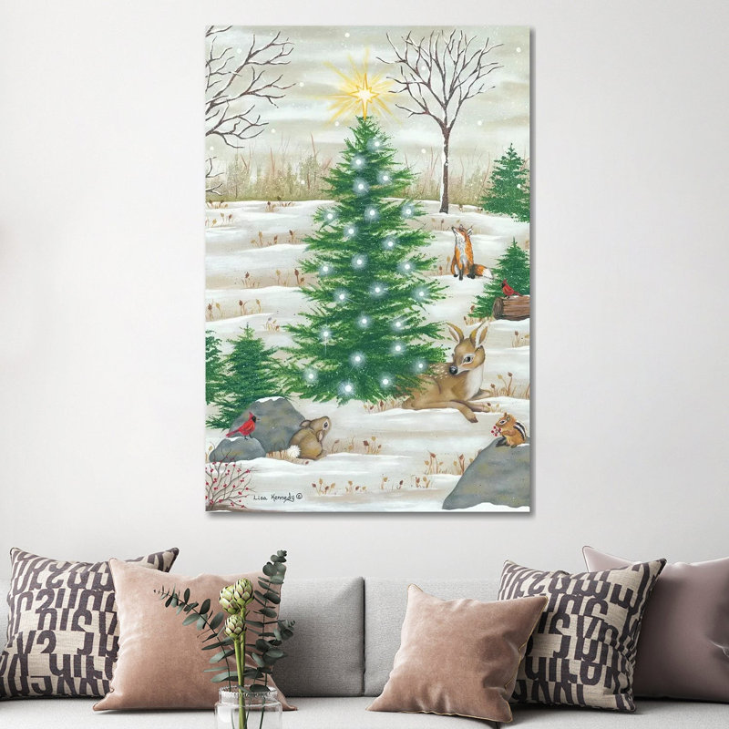 Baby Deer by Lisa Kennedy - Painting on Canvas, Wrapped Canvas, 152.4cm H x 101.6cm W x 3.81cm D
