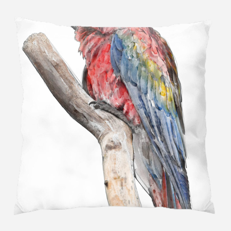 Coussin ara Reina, Microsuède, Intérieur