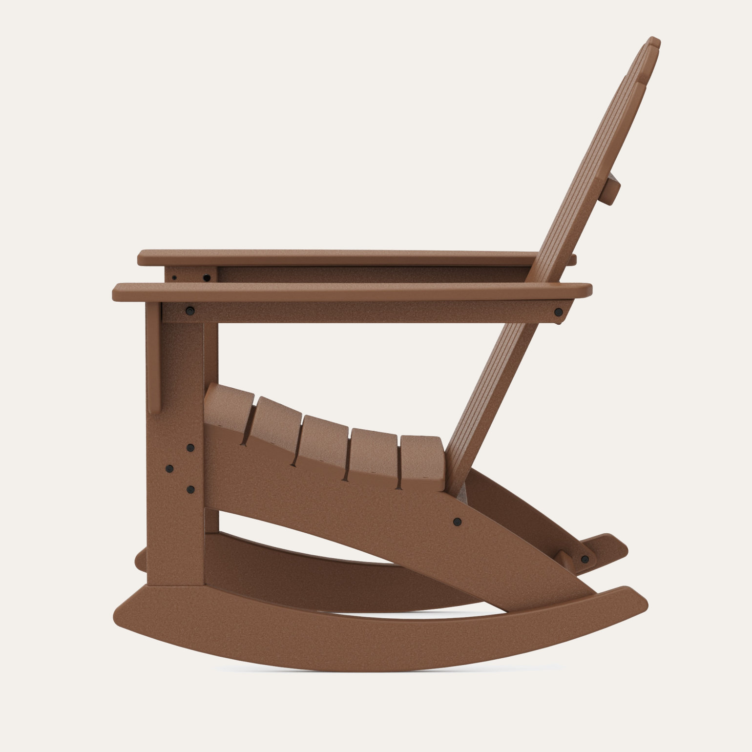 POLYWOOD® Vineyard Rocking Adirondack Chair, Teak