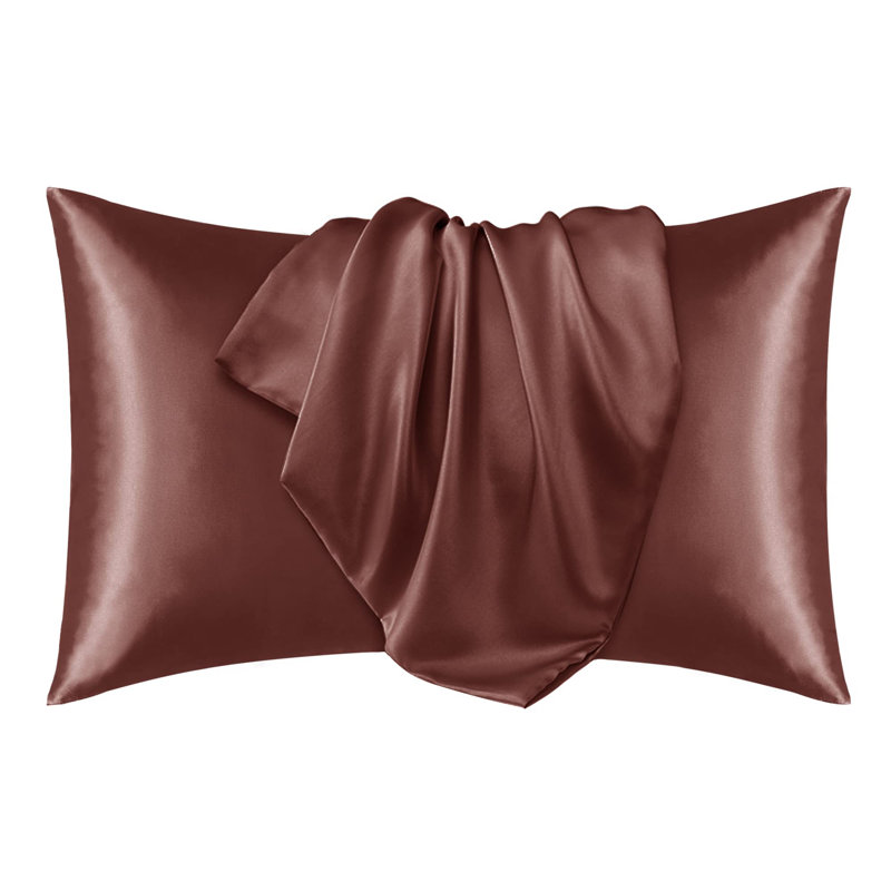 Silk Satin Soft Pillowcases 2 PCS(Cover Only), 20'' x 30'', Navy