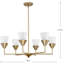 Lustre 6 lumières façon bougie Pinellas-94230754