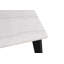 Table de salle à manger rectangulaire 70 po avec plateau en marbre