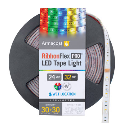 RibbonFlex Pro, 24 V, RVB + W, 30 + 30 DEL / M, IP67, 10 m