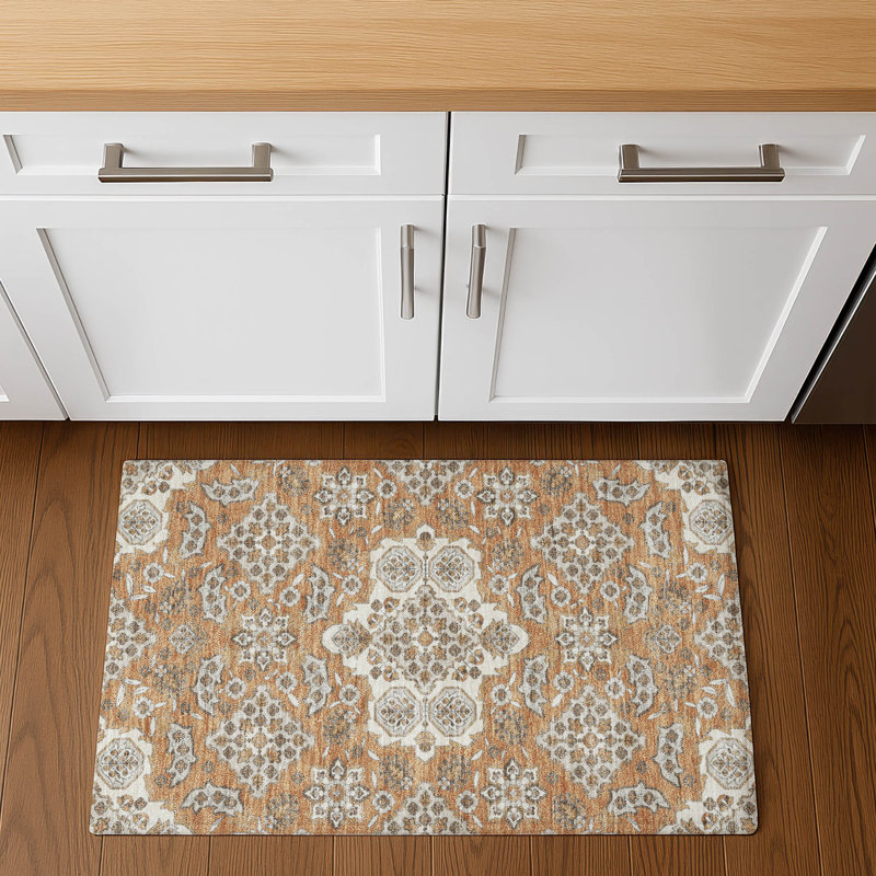 Premium Machine Washable Crestover AMF1853 Global Rug, Rectangle 1'8" x 2'6"