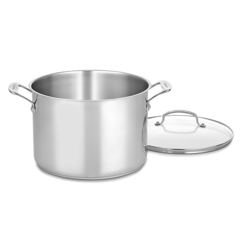 10-Quart Stainless Steel Stockpot with Glass Lid