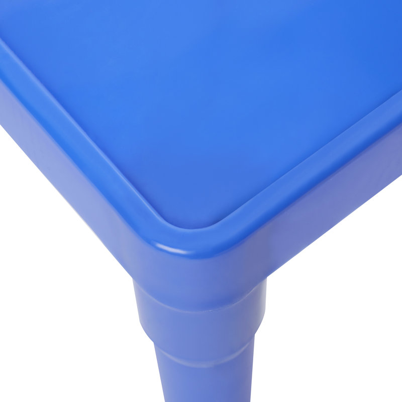 Kids 5 Piece and Chair Set, Blue/Green/Yellow/Red