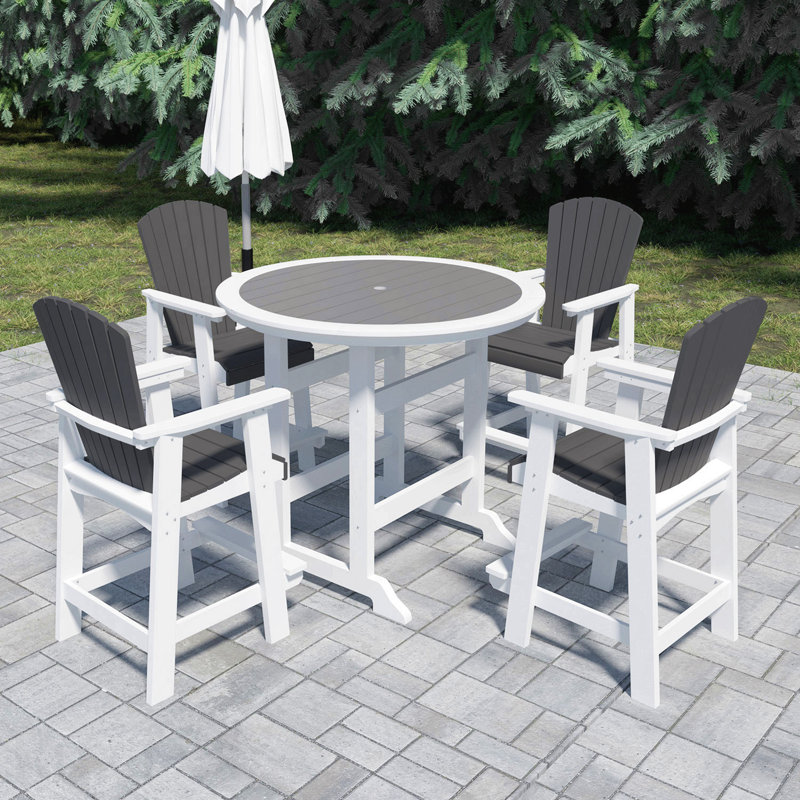 Ensemble de table de bar et de chaises Hdpe