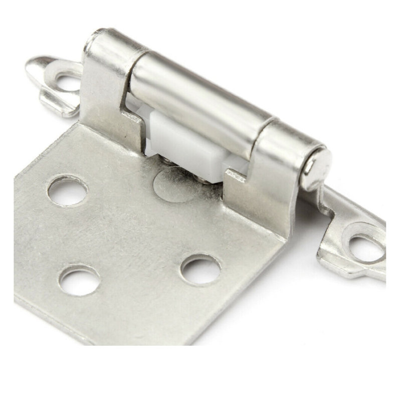 Charnières d'armoire à fermeture automatique 20 pièces, Nickel satiné