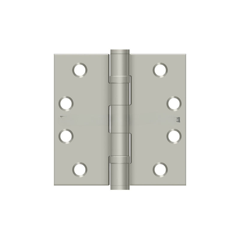 Steel Surface Mount Hinge, Brushed Nickel