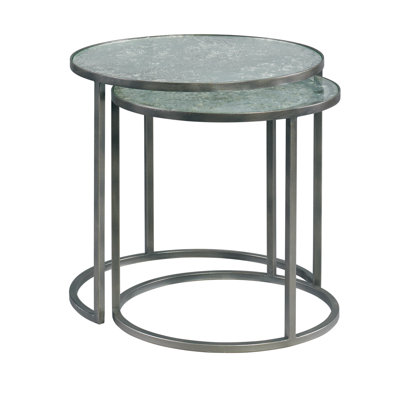 Riley Glass Top Frame Nesting Tables