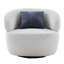 Fauteuil pivotant avec chaise demi-tonneau et fauteuil-1163349806