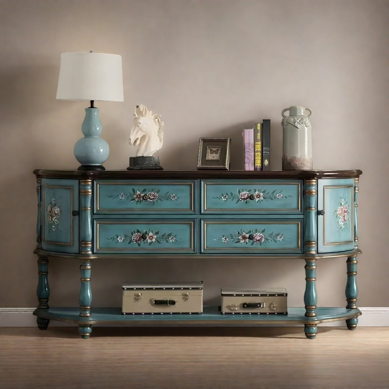 Console American Retro, H 34,25 po x l 70,87 po x P 15,75 po