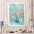 Toile avec cadre blanc