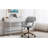 24" Wide Fabric Curved Back Adjustable Height Swivel Task Chair-528367322