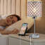 Lampe de table USB en métal Preesall-87459535