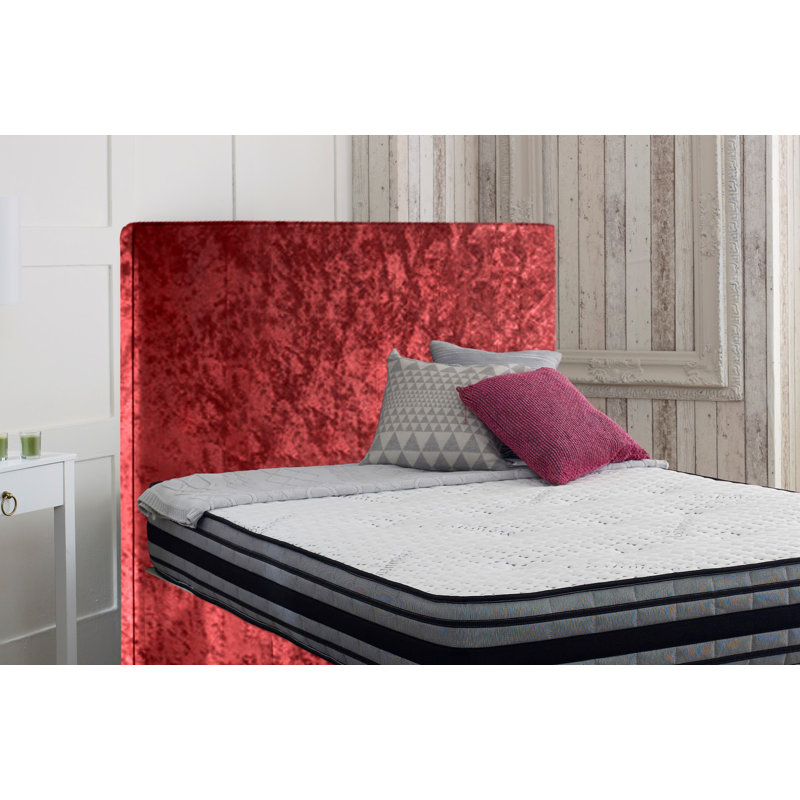 Welsh Upholstered Headboard, Small Single (2'6), Red