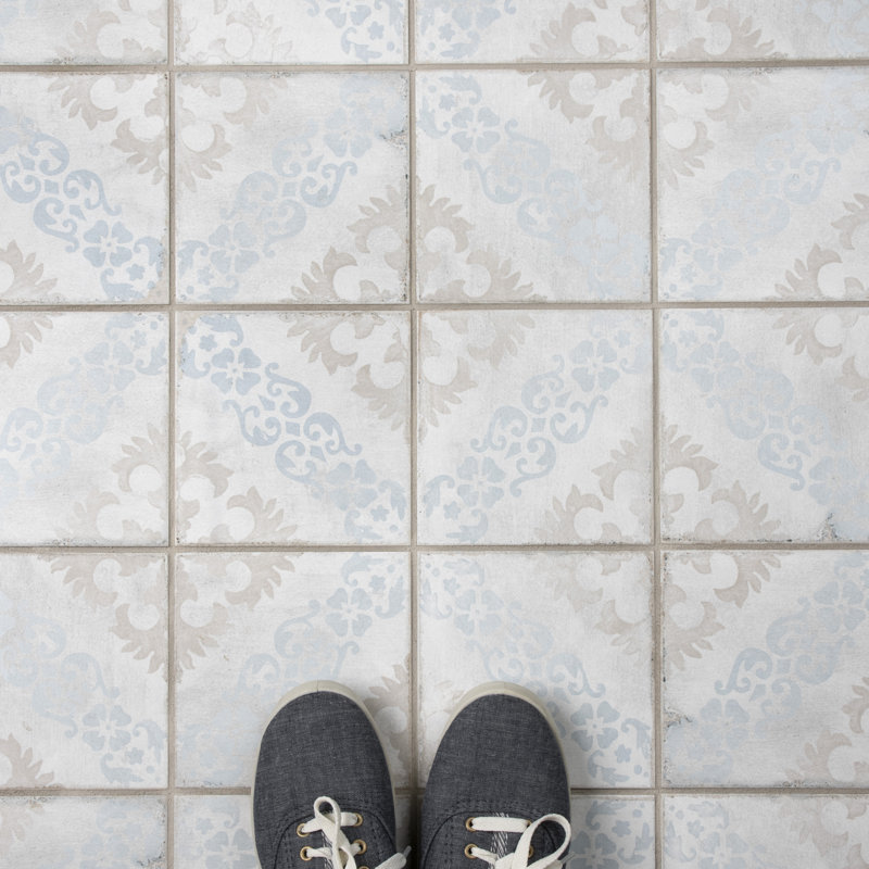 Barcelona 6" x 6" Porcelain Patterned Wall & Floor Tile