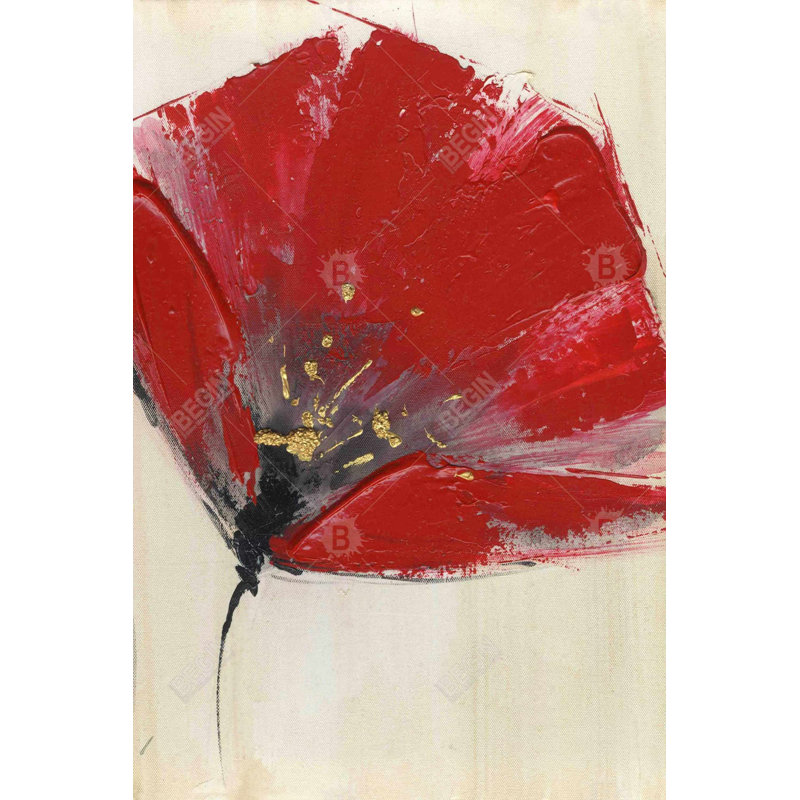 Two red flowers Bath Mat with Non-Slip Backing - Quick Dry Memory Foam Bathroom Rug - Absorbent - Modern Plush Spa-Style - Machine Washable