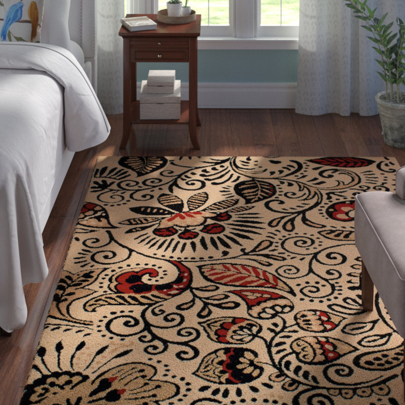Carlile Performance Floral Indoor Rug, Rectangle 7'10" x 10'6"