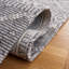 Tapis gris en laine et coton tissé à plat Marbella-1296087421