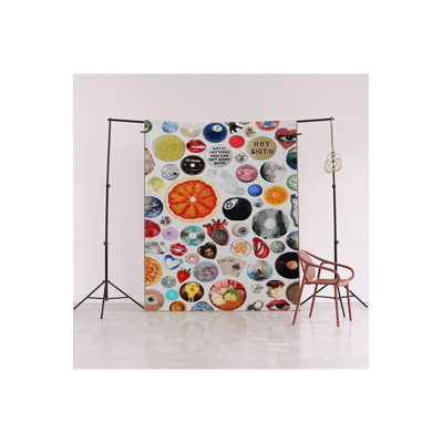 Tapis beige rétro multicolore à motifs mixtes créatifs et lavables à la machine