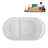 48" Streamline Soaking Freestanding Tub and Tray With Internal Drain-102290898