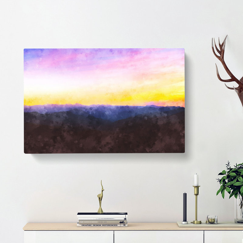 Sunrise over the World - Wrapped Canvas, 35cm H x 50cm W x 3cm D