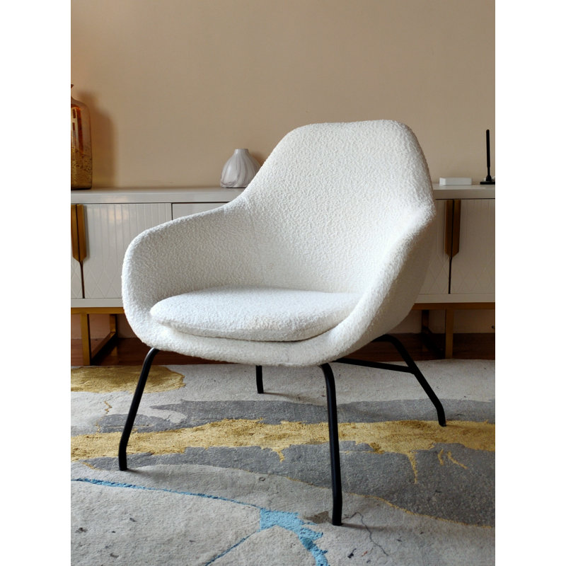 Upholstered Armchair, Ivory