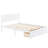 Full Size Platform Bed With Under-Bed Drawers, White