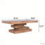 Table basse de style campagnard en bois