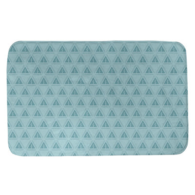Tapis pour salle de bain à arbres minimalistes Barbra