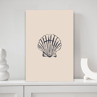Coquille de pétoncle minimaliste