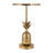 Rejanae Handcrafted Metal Aluminum Accent Table with Pineapple Base-1947153716