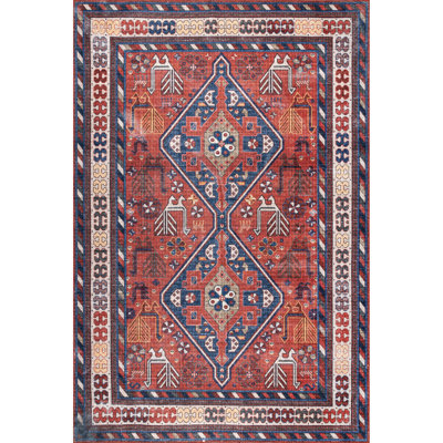 Machine Medallion Machine Washable Accent Rug for Living Room Bedroom Dining Room Entryway Kitchen