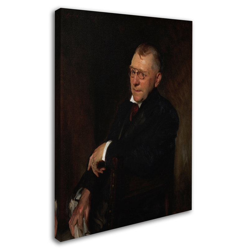 « portrait de james whitcomb riley » par impression sur toile tendue John Singer Sargent, H 19 po x l 14 po